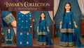 Teal Enchantment – Hand-Embellished Junior Chiffon Festive Ensemble