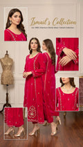 Velvet Collection – Deep Magenta Hand-Detailed Festive Set